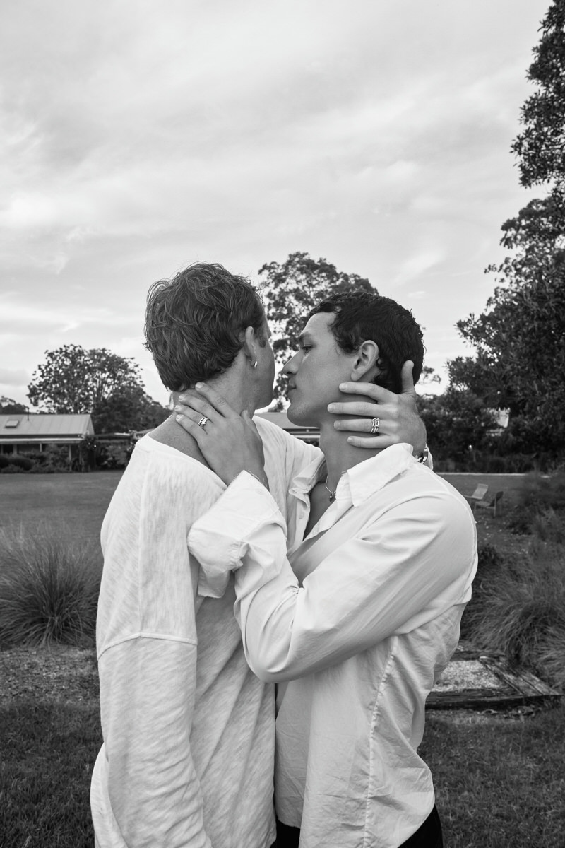 Portrait of Jake Villegas and Cameron Field in soft Byron Bay light